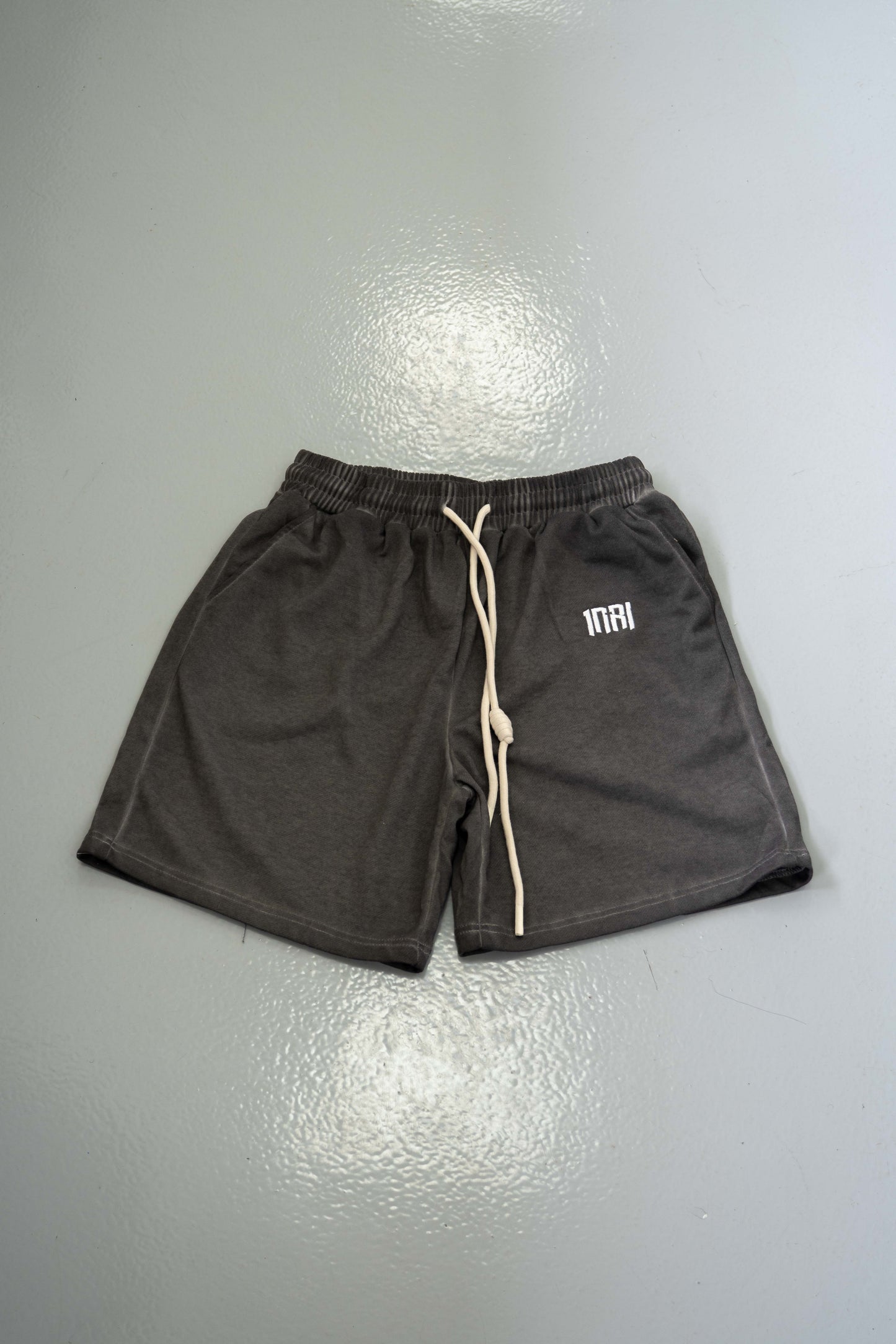 Acid Wash Shorts Grey