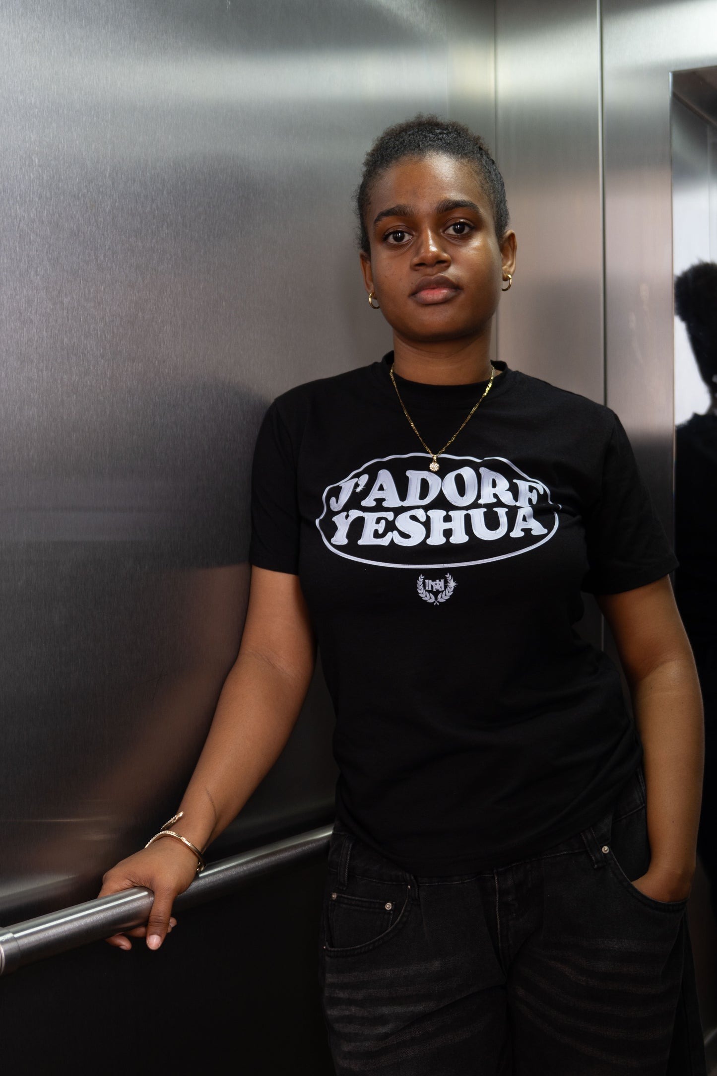 J’adore Baby Tee Black