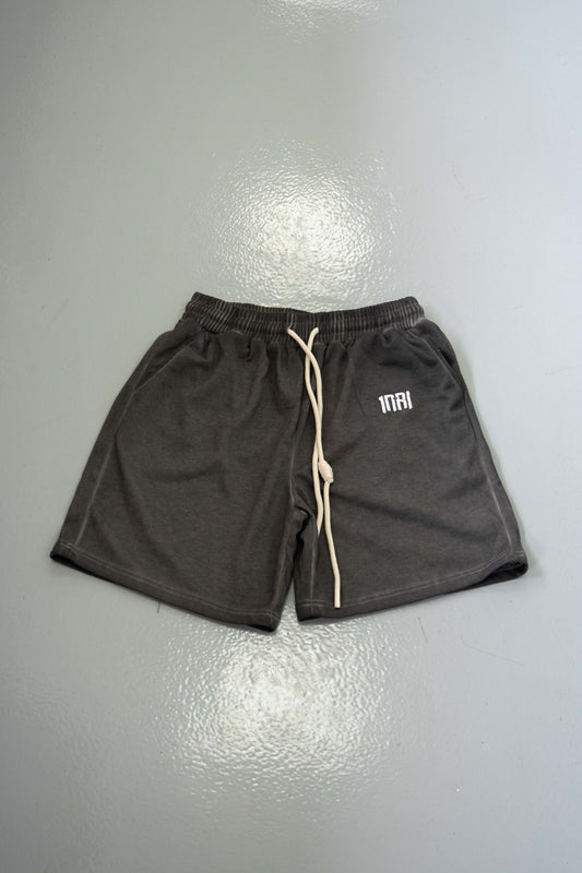 Acid Wash Shorts Grey