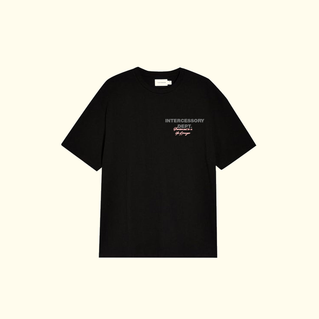 Intercessory Dept Fur Tee Black